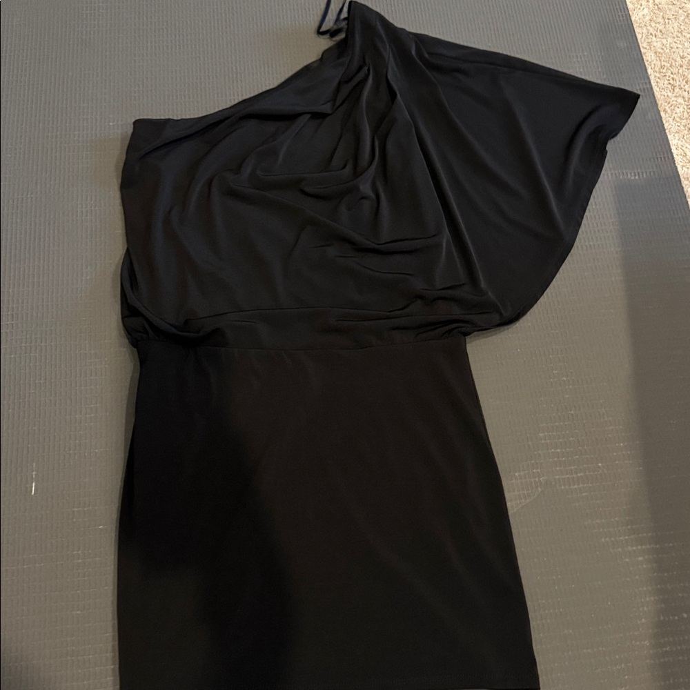 Jessica Simpson Black One Shoulder Dress